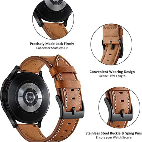 Leather Watch Strap Suitable For GT3 Pro GTR3 20 Mm 22 Mm