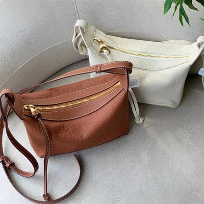 MYTASTE Kite Series Genuine Leather Crossbody Bag