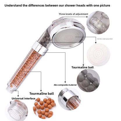 Negative Ion Pressurized Shower Head