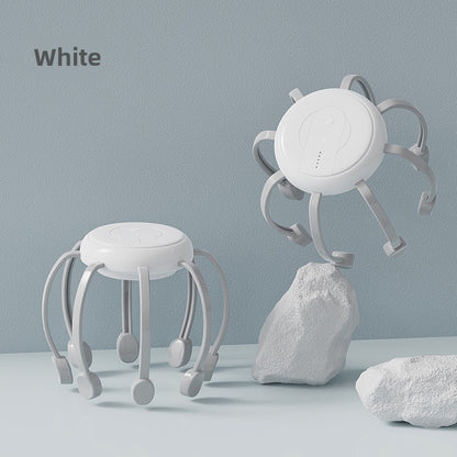 Octopus Head Massager with Vibration Therapy