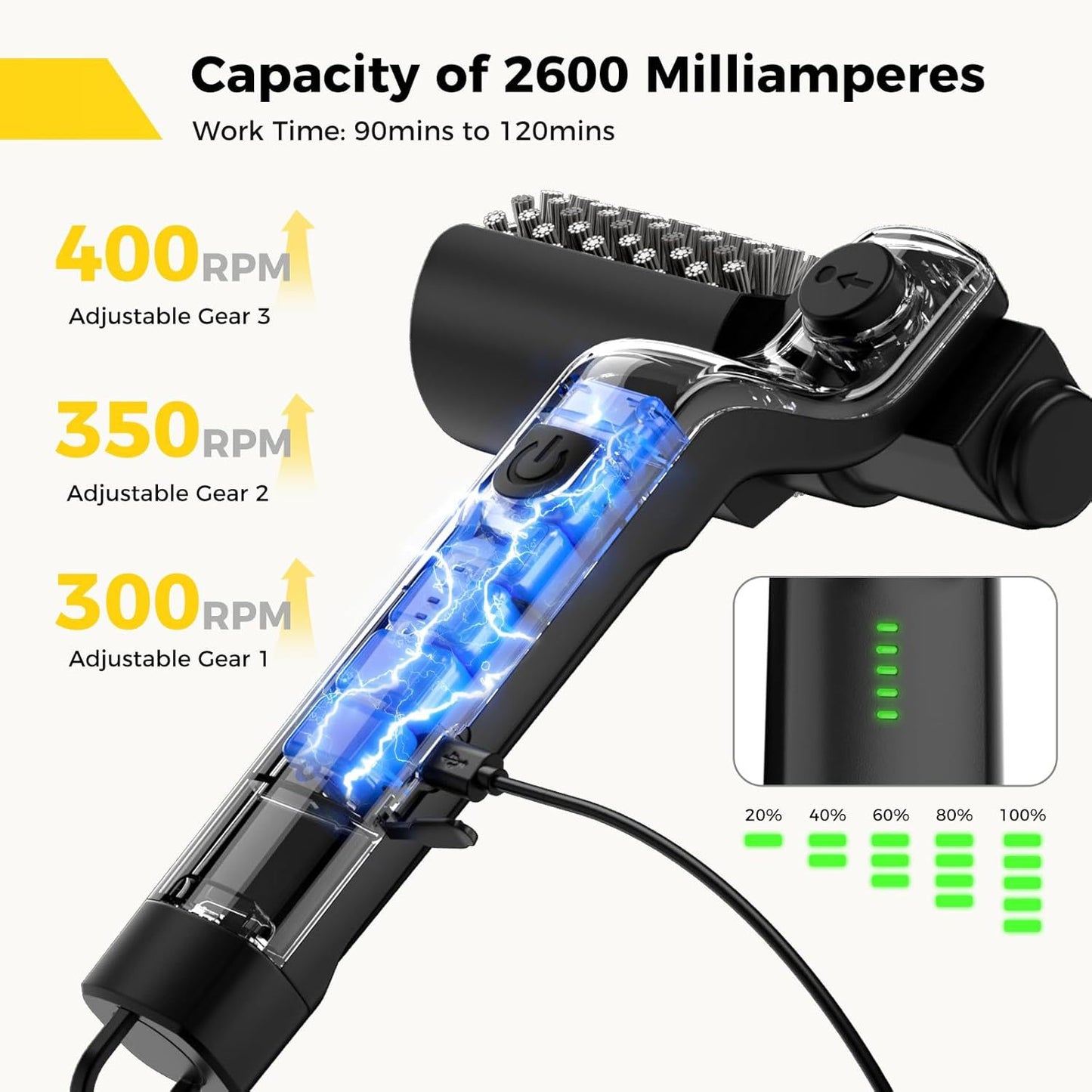 Electric Barbecue Grill Cleaning Brush