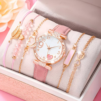 Rose Gold Diamond Accent Quartz Watch