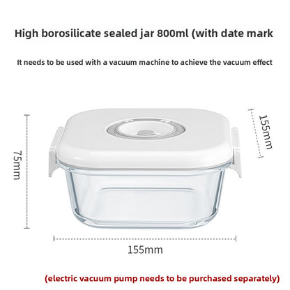 Electric Vacuum Glass Food Storage Container