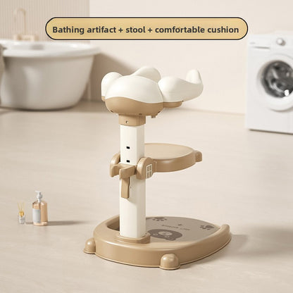 Adjustable Height Baby Standing Bath Tub