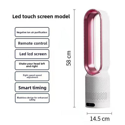 Air purification floor-mounted remote control fan