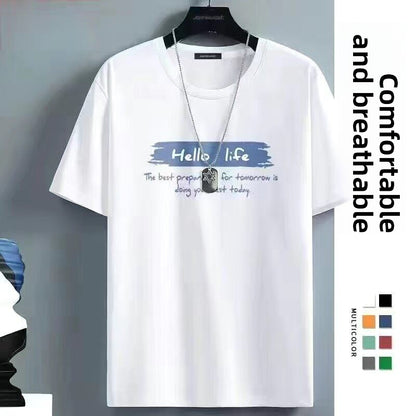 Men's Ice Silk Short Sleeve T-Shirt