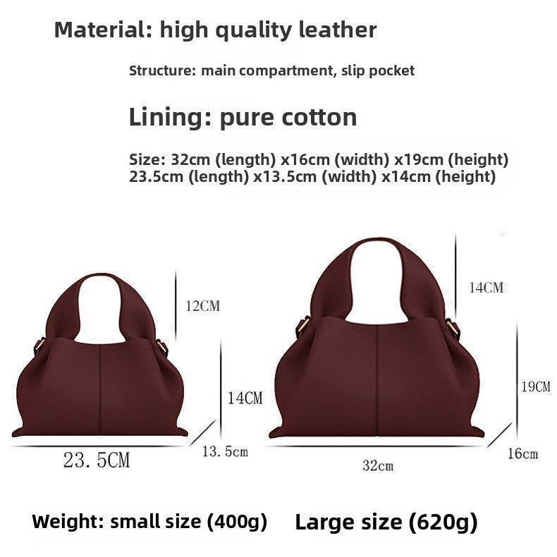 Polene Cloud Leather Crossbody Bag