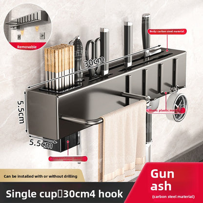 Wall Mounted Kitchen Knife and Utensil Holder
