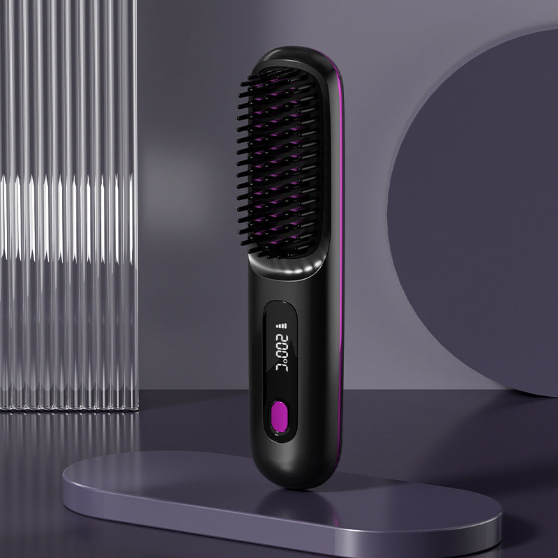 Portable straightening and curling comb