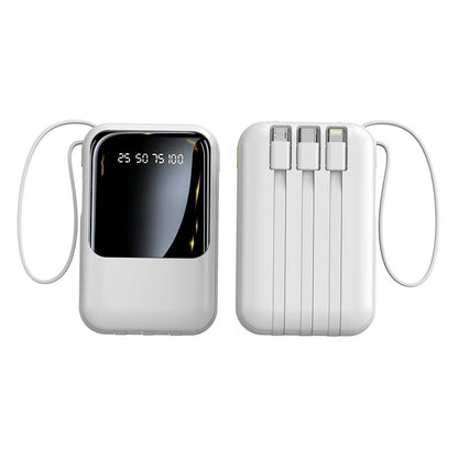Portable Power Bank 20000mAh with Built-in Cable