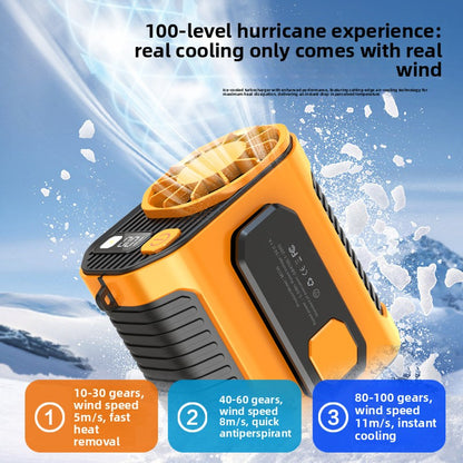 Portable Wearable Clip-On Fan with Flashlight