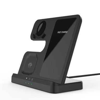 Triple Wireless Charging Stand for Phone Watch Earbuds