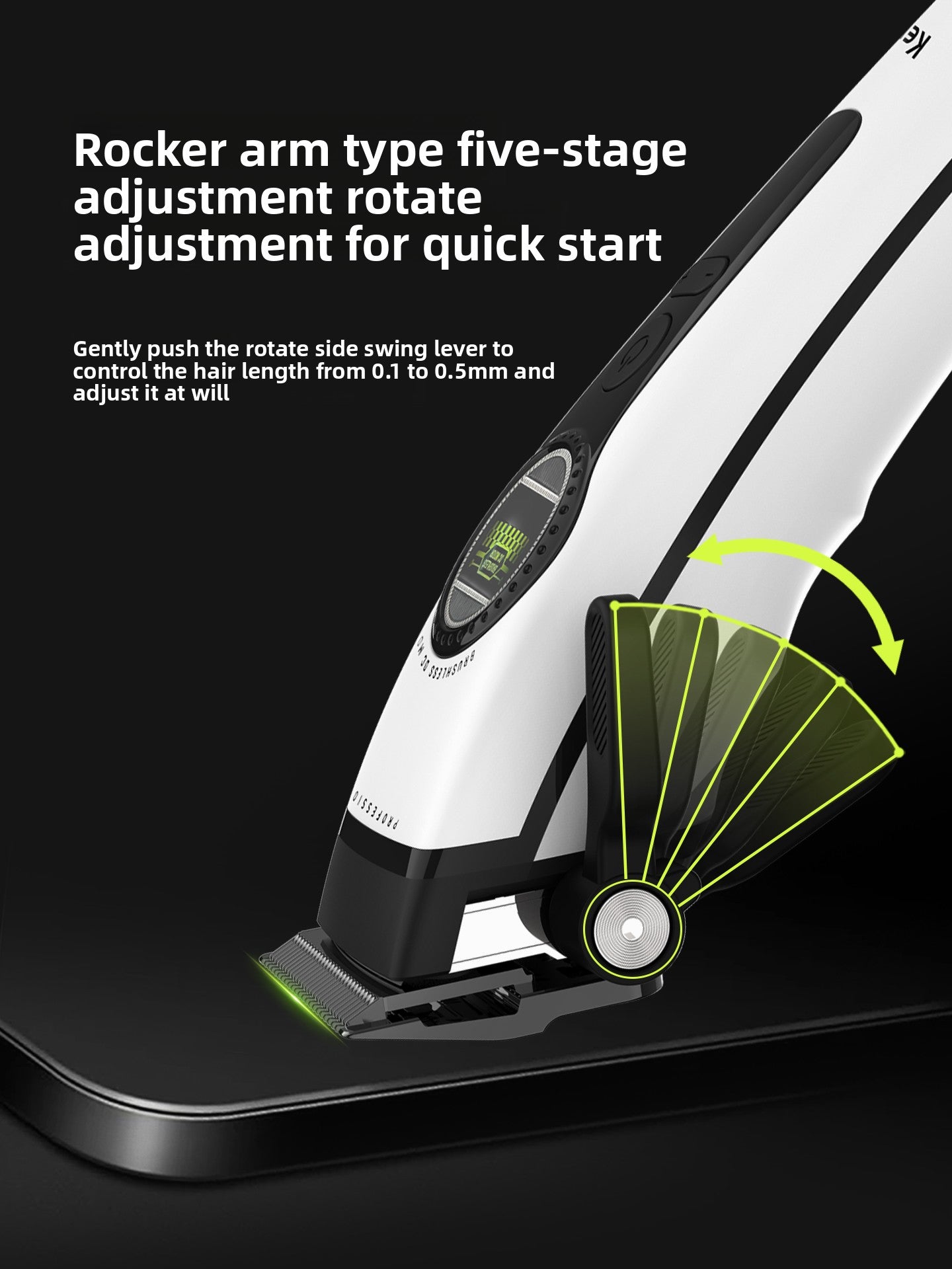 Professional Hair Clipper with Ceramic Blade
