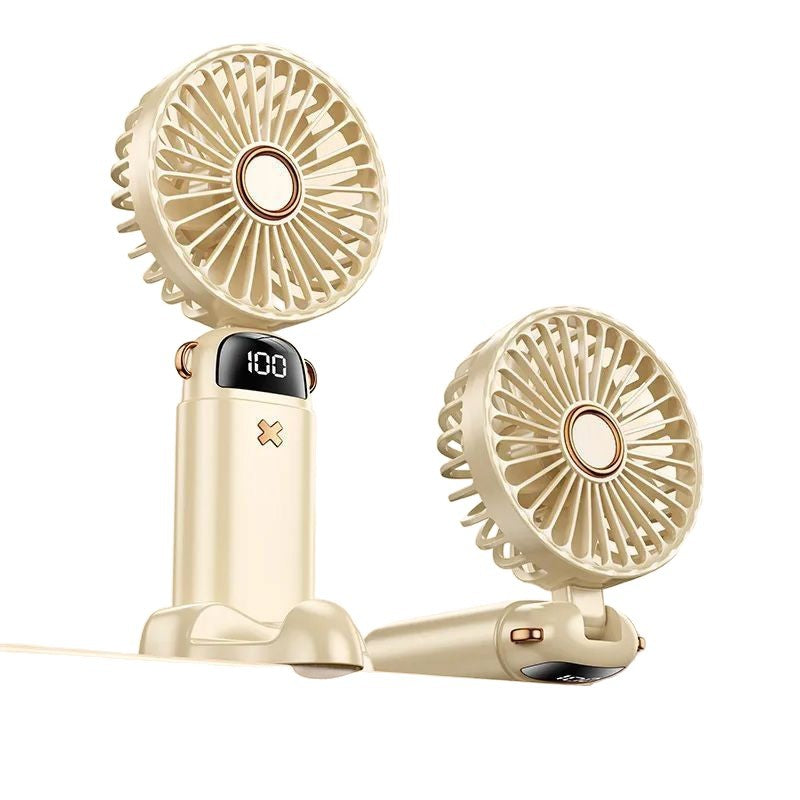 Portable USB Desktop Fan with Neck Strap