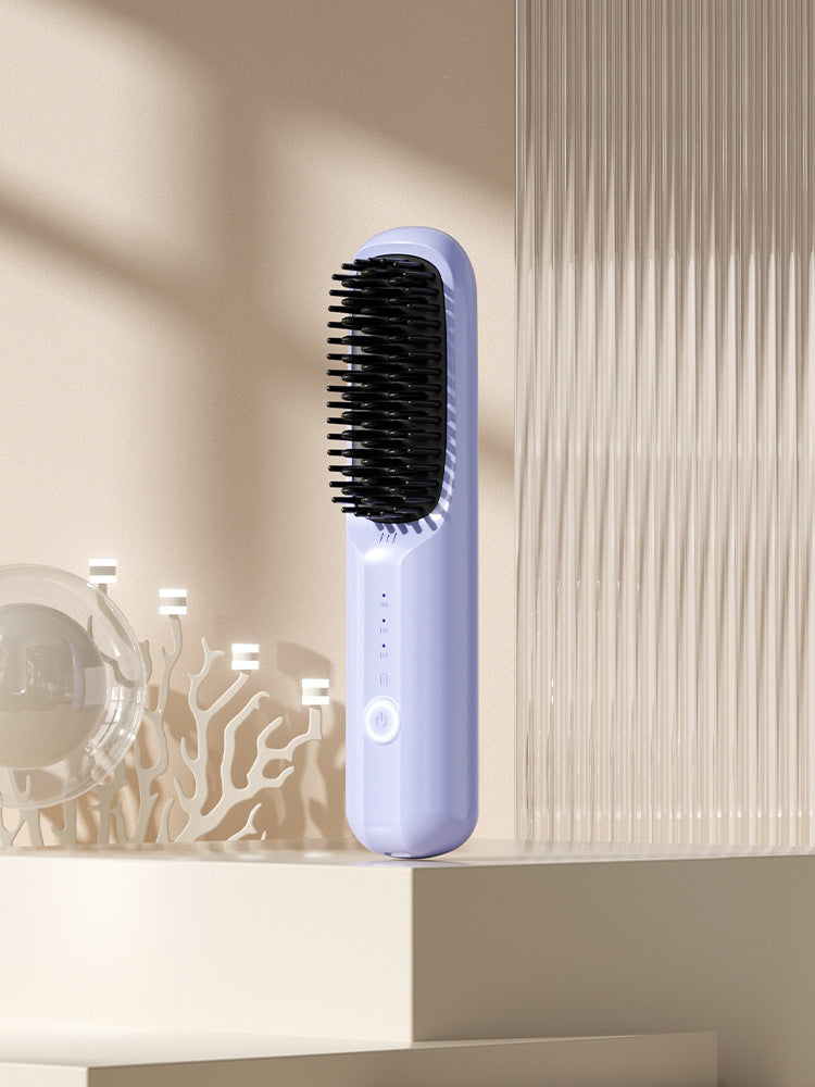 Portable straightening and curling comb
