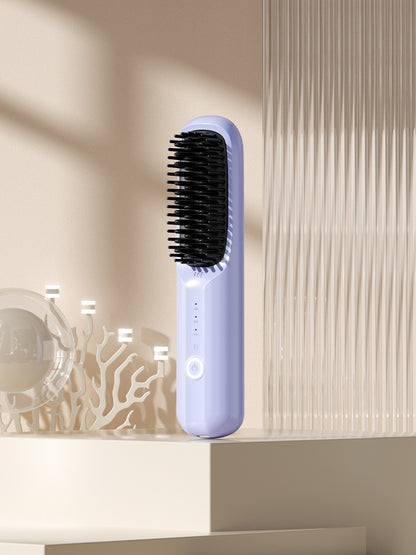 Portable straightening and curling comb