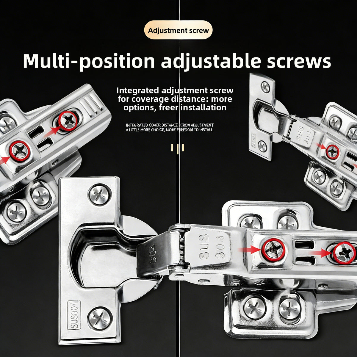 Stainless Steel Hydraulic Damping Cabinet Hinges