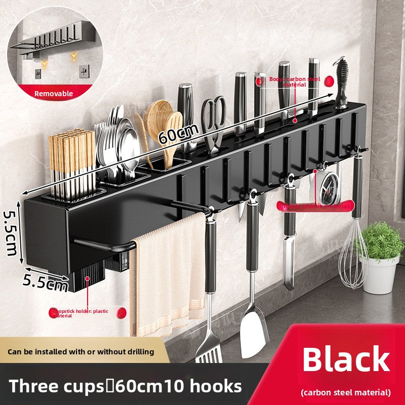 Wall Mounted Kitchen Knife and Utensil Holder