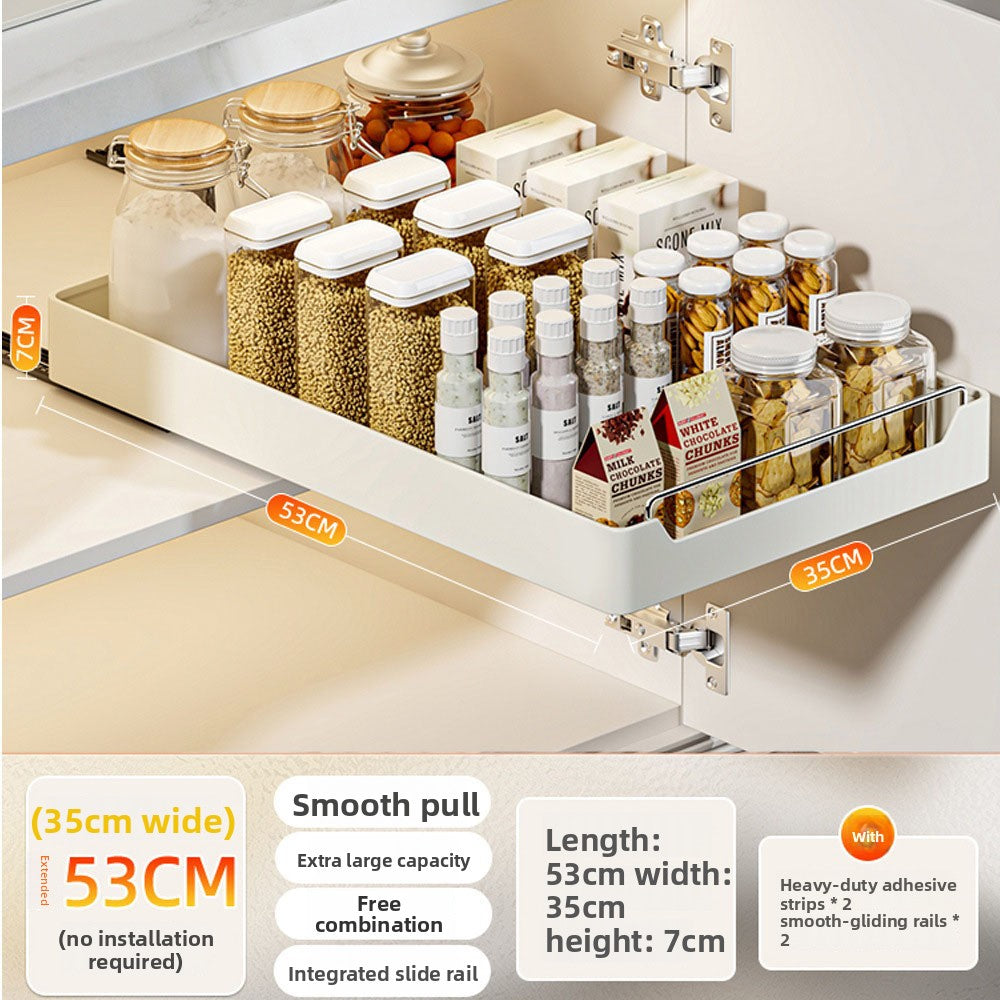 Pull-out Kitchen Cabinet Storage Drawer Organizer