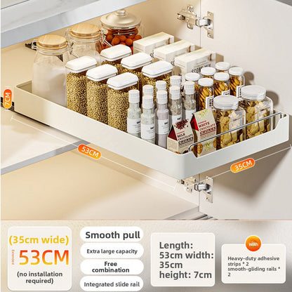 Pull-out Kitchen Cabinet Storage Drawer Organizer