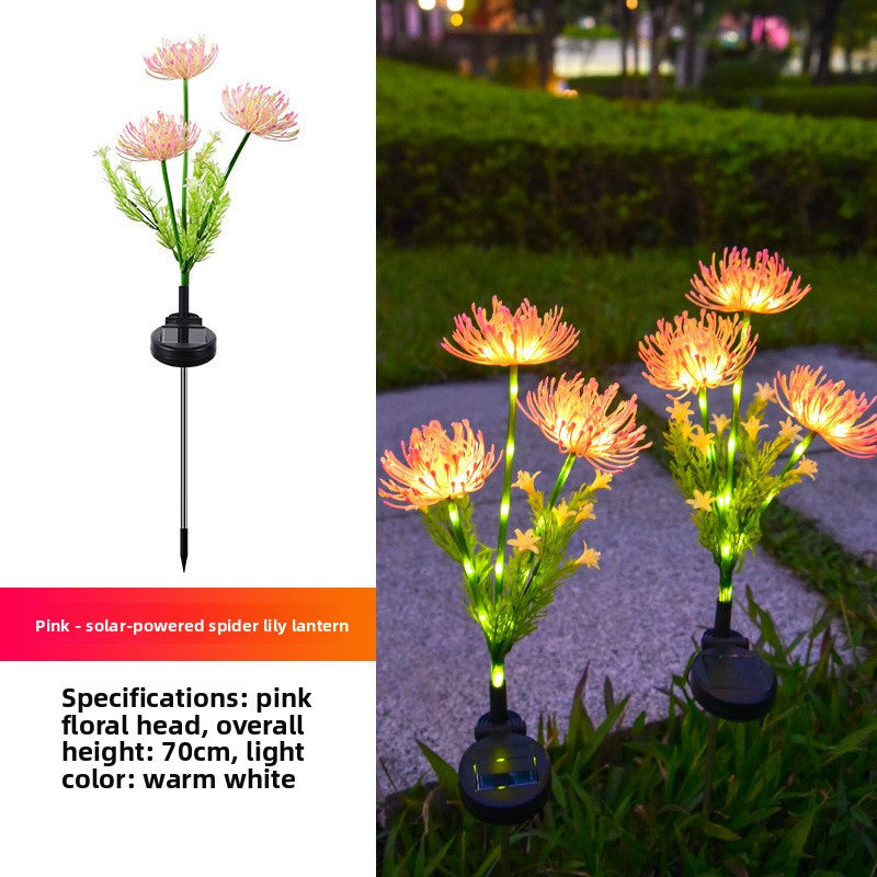 Solar Flower Ground Light Outdoor Decorative Lamp