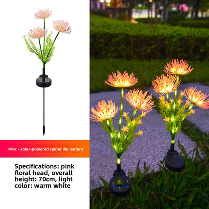Solar Flower Ground Light Outdoor Decorative Lamp