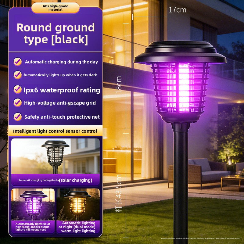 Solar Mosquito Repellent Lamp with LED Lighting