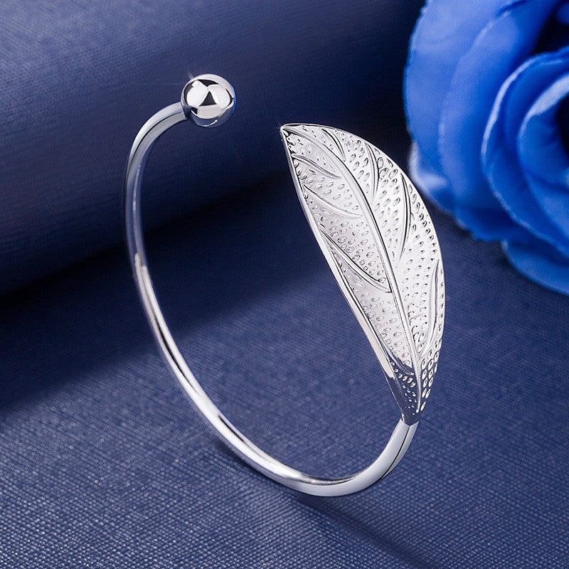Elegant Gold Plated Carved Bracelet for Women