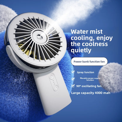 Rechargeable Handheld Humidifier Fan with USB