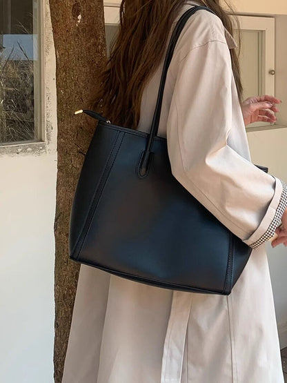 Retro Large Capacity Shoulder Tote Bag