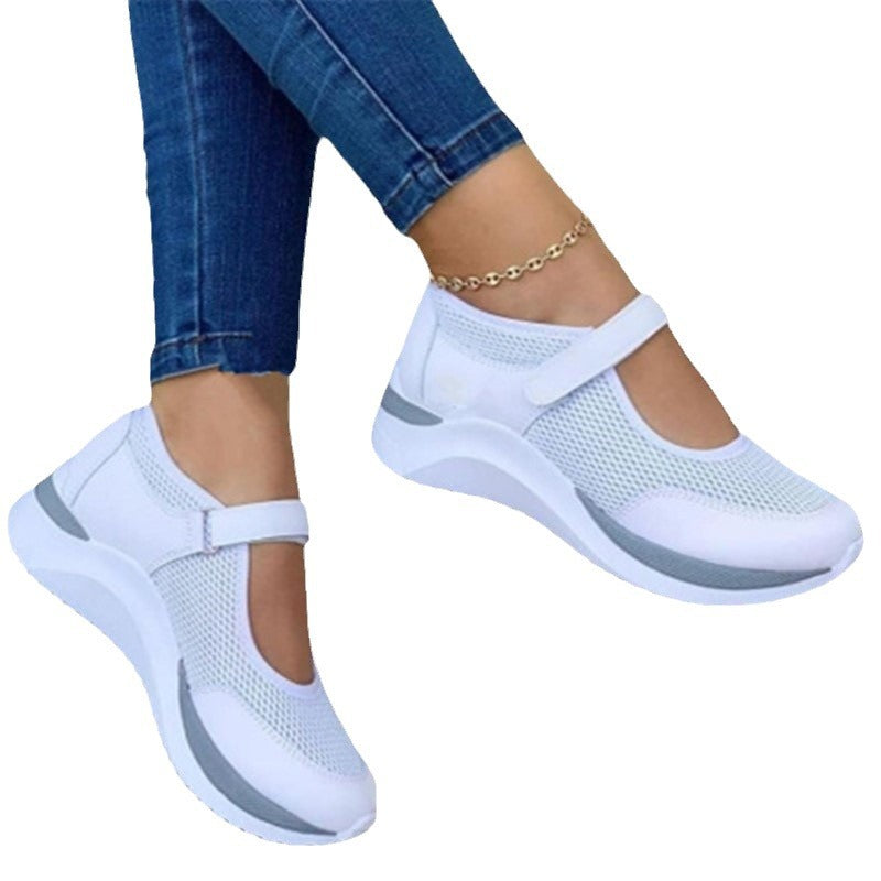 Womens Knitted Velcro Sandals
