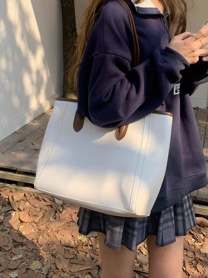 Retro Large Capacity Shoulder Tote Bag