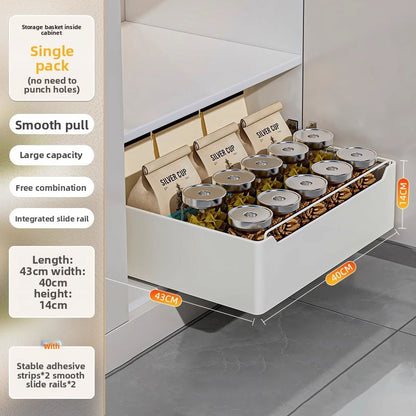 Pull-out Kitchen Cabinet Storage Drawer Organizer