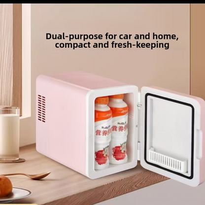 Compact Car Refrigerator with Cooling and Heating Functions
