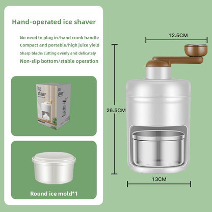 Household Small Manual Ice Planer Ice Cracker Hand Crushed Smoothie Machine