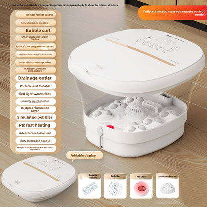 Foldable Electric Foot Bath with Heating and Massage