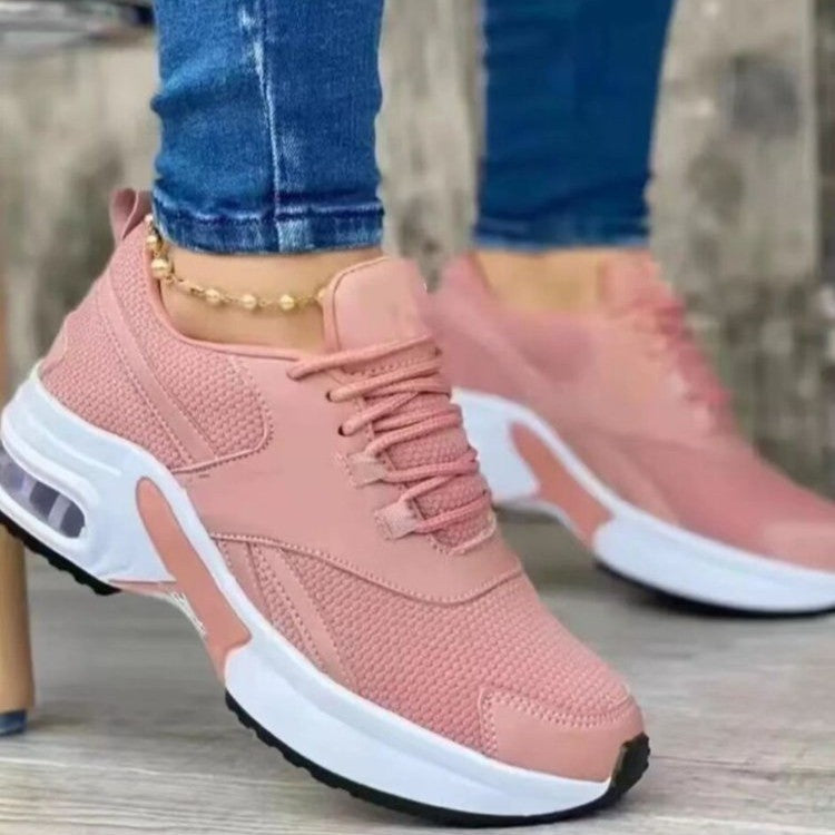 Women Platform Lace-up Casual Sneakers
