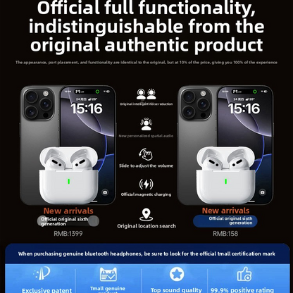 Wireless Bluetooth Noise Cancelling Earphones