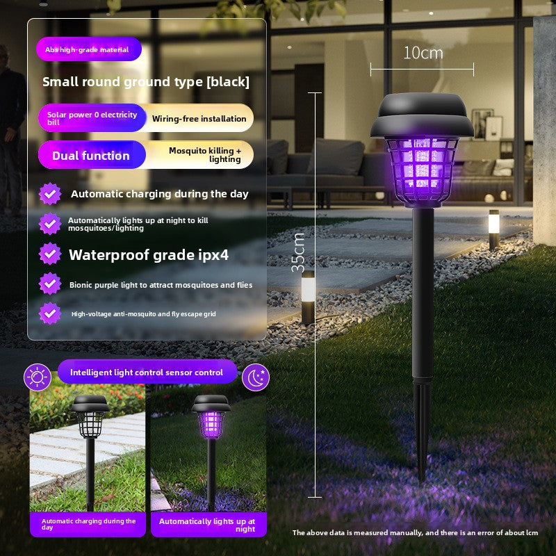 Solar Mosquito Repellent Lamp with LED Lighting