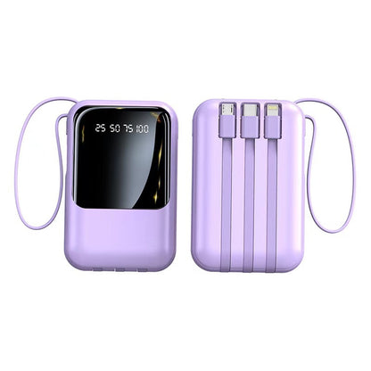 Portable Power Bank 20000mAh with Built-in Cable