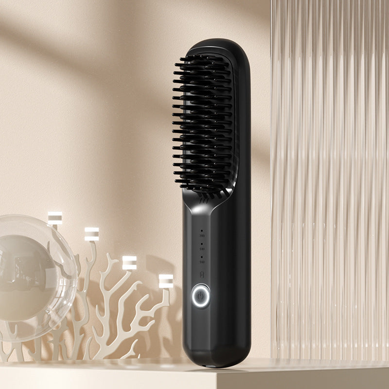 Portable straightening and curling comb