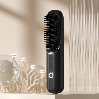 Portable straightening and curling comb
