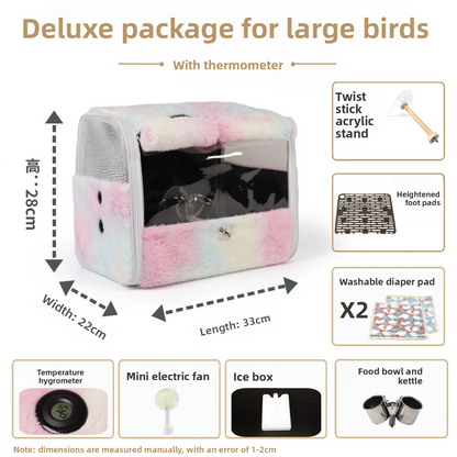 Transparent Pet Travel Backpack with Thermometer