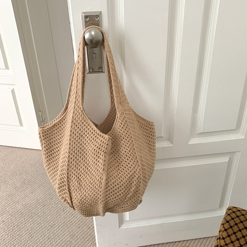 Vintage Crochet Woven Shoulder Bag