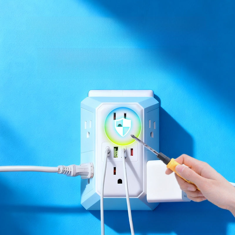Multi Port Wall Power Outlet Converter