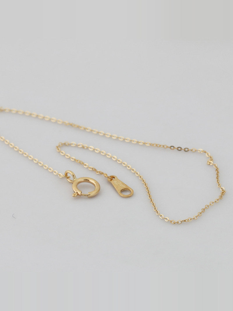 Mini 14K Gold O-Chain Bracelet for Women