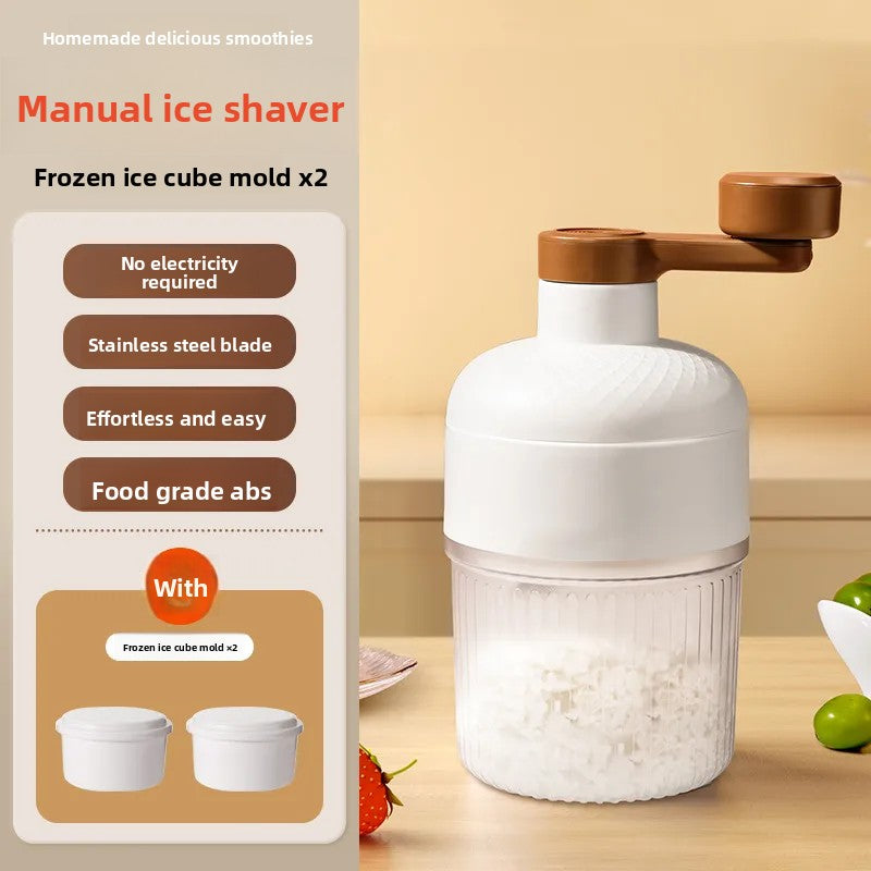 Manual Ice Crusher and Ice Cube Tray (No Electricity Required)