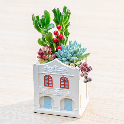Retro-style nostalgic resin planter