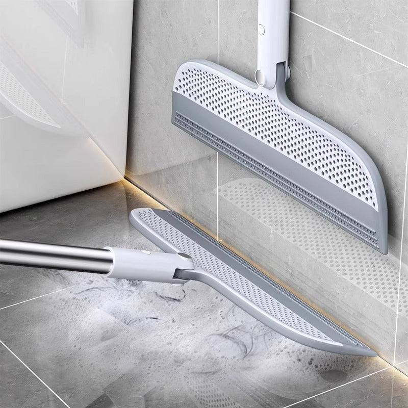 Rotatable Silicone Cleaning Broom for Floors and Bathrooms