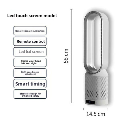 Air purification floor-mounted remote control fan